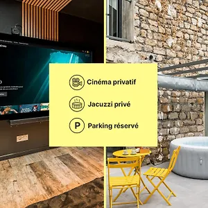 Chill Haven - Jacuzzi & Cinema - Queen Size - Parking - Terrasse Appartement Saint-Etienne (Loire)